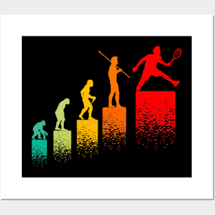 Evolution Tennisman idee cadeau Joueur Tennis Posters and Art